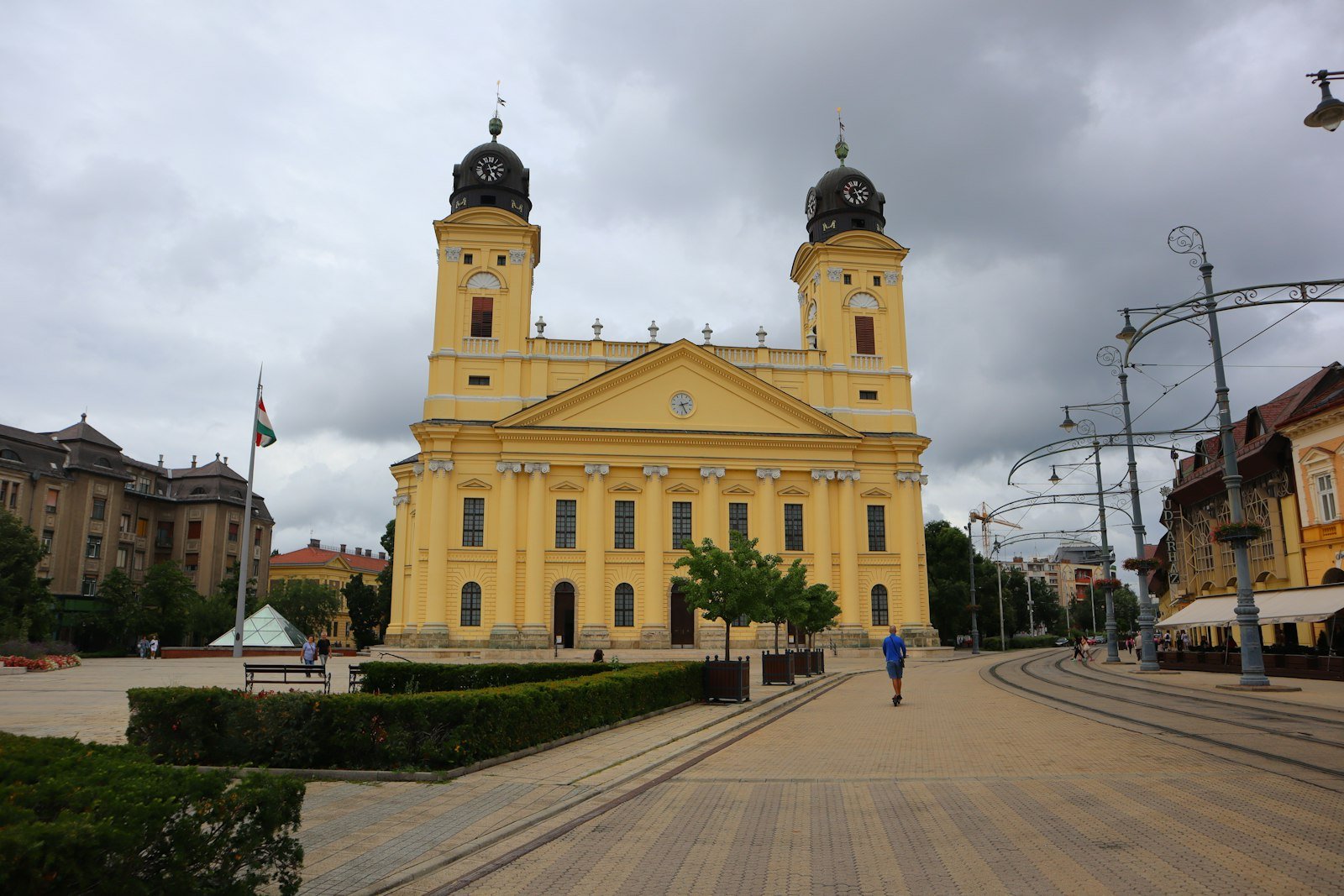The Reformed Great Church on the main square in Debrecen, Hungary